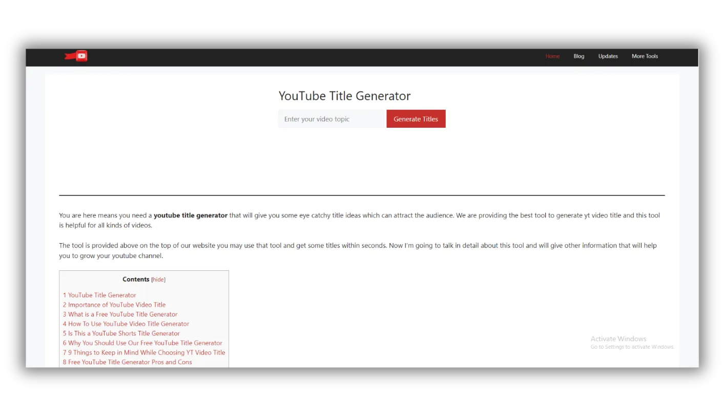 YouTube Title Generator